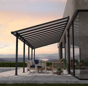 Palram Canopia Olympia 3m x 9m Patio Cover Grey