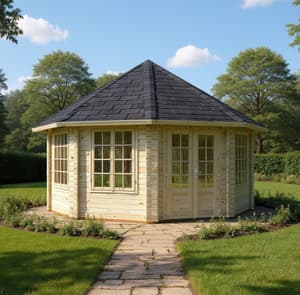 Palmako Hanna 4.2m x 4.2m Corner Log Cabin