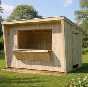 Palmako Kira 3.5m x 2.3m Wooden Kiosk