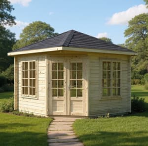 Palmako Melanie 2.8m x 2.8m Corner Log Cabin