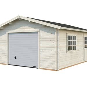 Palmako Roger 4.5m x 5.5m Wooden Garage with Sectional Door