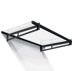 Palram Canopia Bremen 1500 Grey Clear Door Canopy
