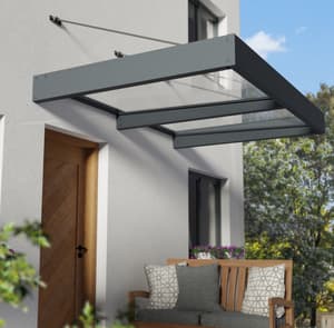 Palram Canopia Sophia XL 2000 Door Canopy Dark Grey