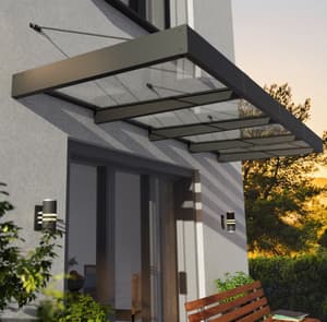 Palram Canopia Sophia XL 4000 Door Canopy Dark Grey