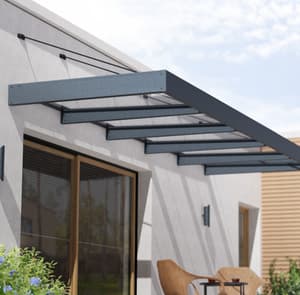 Palram Canopia Sophia XL 5000 Door Canopy Dark Grey