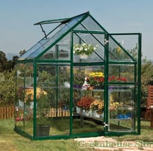 Palram Canopia Harmony 6x4 Green Clear Poly