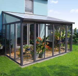 Palram Canopia San Remo 10x14 Veranda in Grey