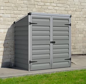 Palram Canopia Voyager 4x3 Plastic Storage Unit Grey