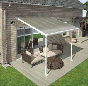 Palram Canopia Feria 3m x 7m Patio Cover in White 