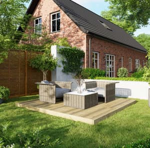 Power 10x10 Wooden Decking Kit