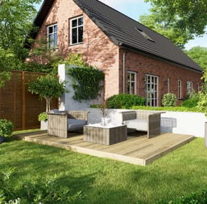 Power 10x14 Wooden Decking Kit