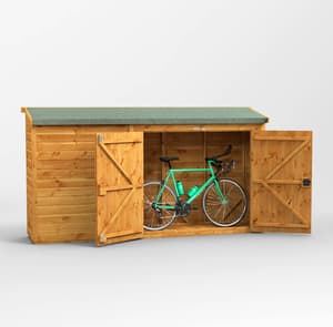 10ft Wide Pent Bike Sheds