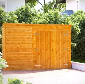 Power 10x2 Pent Storage Shed
