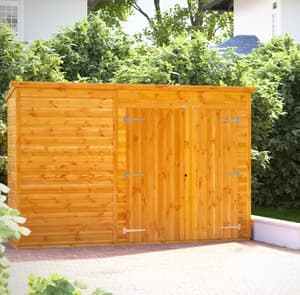 Power 10x2 Pent Storage Shed