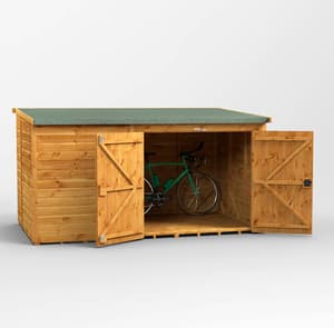 Power 10x6 Pent Wooden Bike Shed
