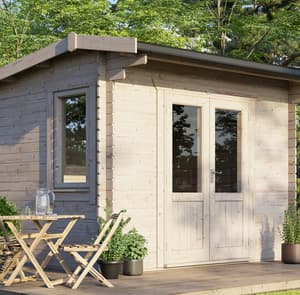 Power 12x10 Apex Log Cabin 28mm