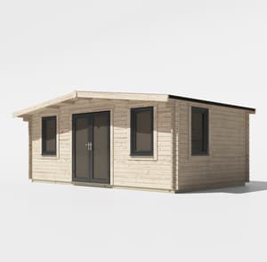 Power 12x20 Chalet Log Cabin 44mm