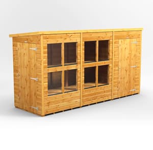 4ft Wide Pent Combi Potting Sheds