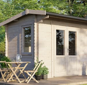 Power 12x8 Apex Log Cabin 28mm