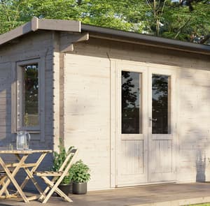 Power 14x10 Apex Log Cabin 28mm