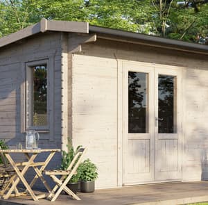 Power 14x14 Apex Log Cabin 28mm