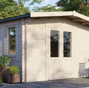 Power 14x14 Chalet Log Cabin 28mm
