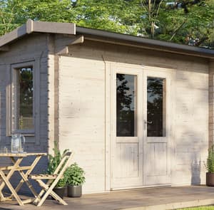 Power 14x8 Apex Log Cabin 28mm