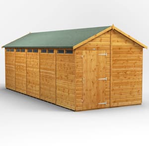 Power 20x8 Apex Security Shed