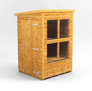 Power 4x4 Pent Potting Shed 