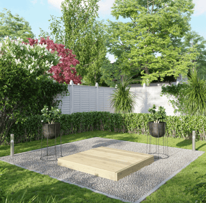 Power 4x4 Wooden Decking Kit