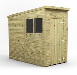 Power 4x8 Premium Pent Wooden Shed