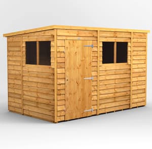 Power 10x6 Overlap Pent Wooden Shed