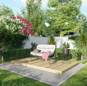 Power 6x10 Wooden Decking Kit