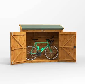 6ft Wide Pent Bike Sheds