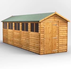 Power 20x6 Overlap Apex Wooden Shed