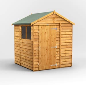 6ft Wide Overlap Apex Sheds
