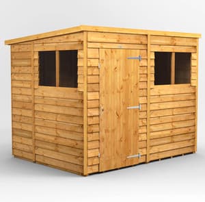 6ft Wide Overlap Pent Sheds
