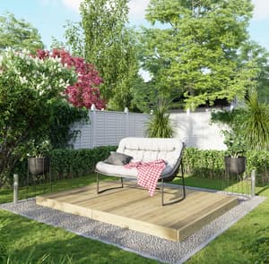 Power 6x8 Wooden Decking Kit