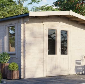 Power 8x14 Chalet Log Cabin 28mm