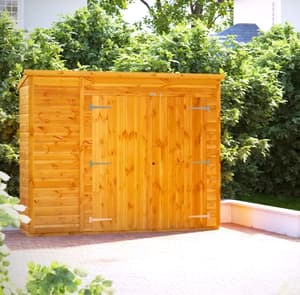 Power 8x2 Pent Storage Shed