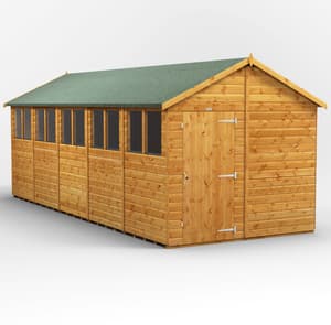 Power 20x8 Shiplap Apex Wooden Shed