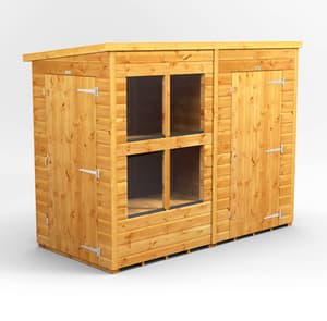 Power 8x4 Pent Potting Shed Combi