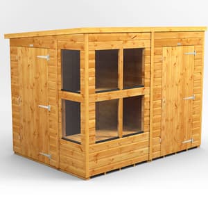 Power 8x6 Pent Potting Shed Combi