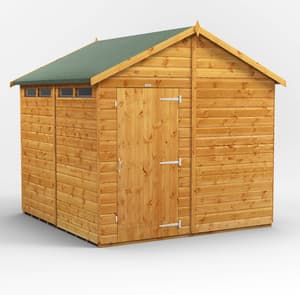  8ft Wide Apex Security Sheds