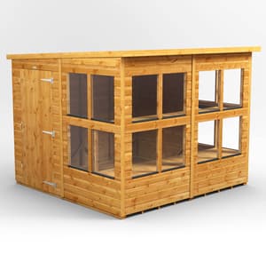 8ft Wide Pent Potting Sheds
