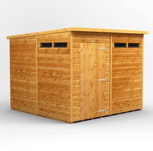 8ft Wide Pent Security Sheds
