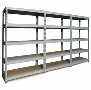 Bulldog 120cm x 50cm 5 Tier Shelving Set of 3 in Grey