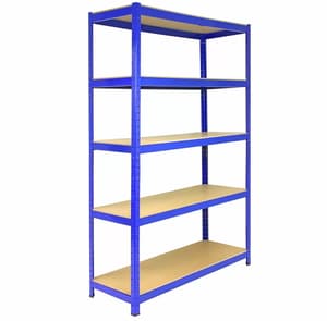 Bulldog 120cm x 45cm 5 Tier Shelving in Blue