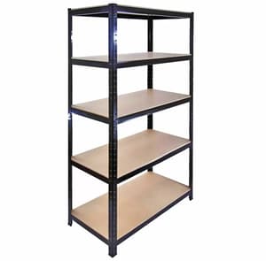 Bulldog 90cm x 45cm 5 Tier Shelving in Black