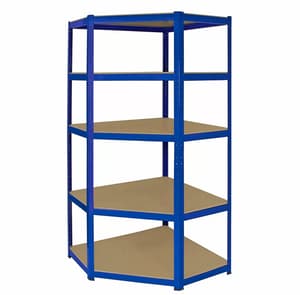 Bulldog 90cm 5 Tier Corner Racking in Blue
